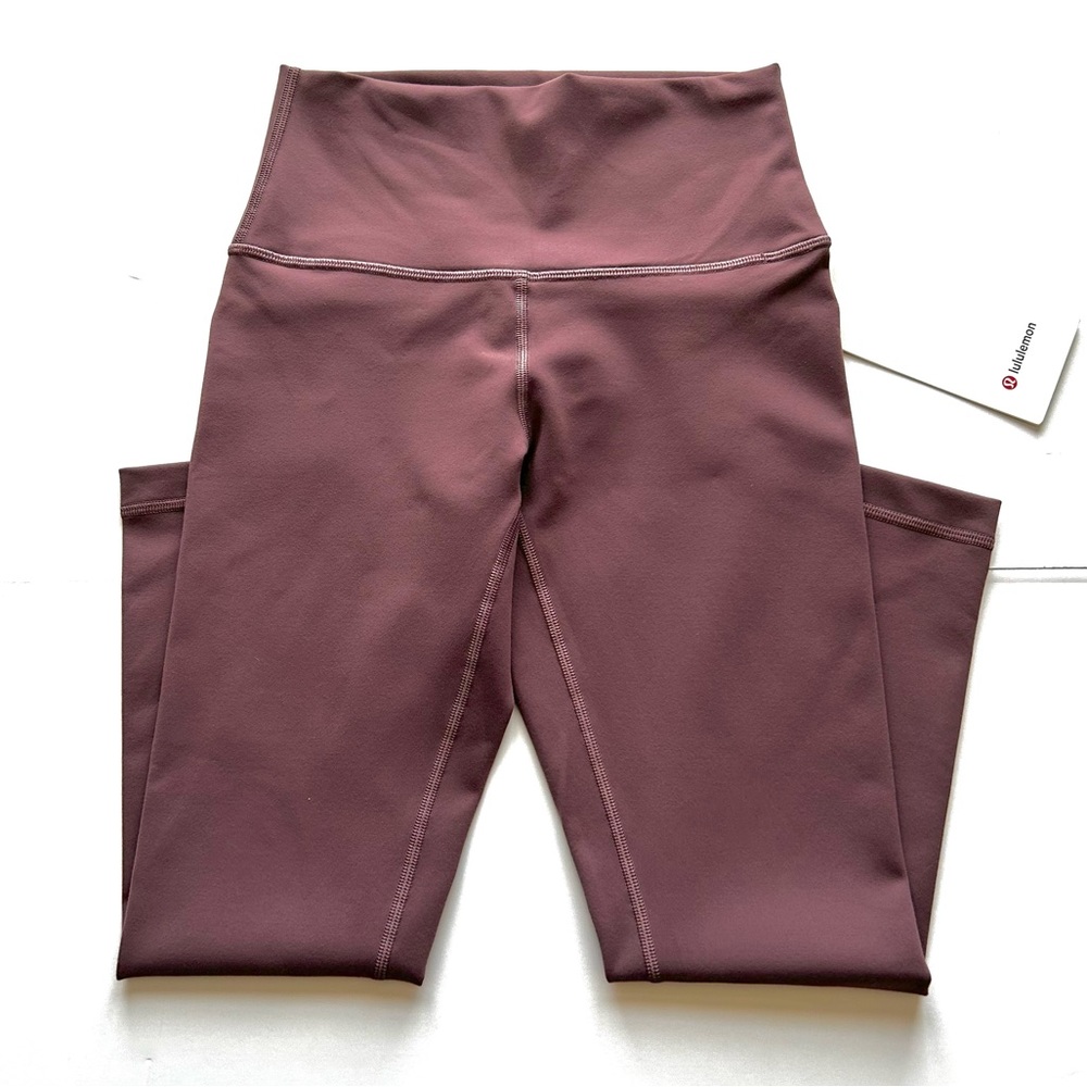 ❣️ LULULEMON Women’s Wunder Under Crop HR Leggings. Mauve/Dark Rose. Size: 4